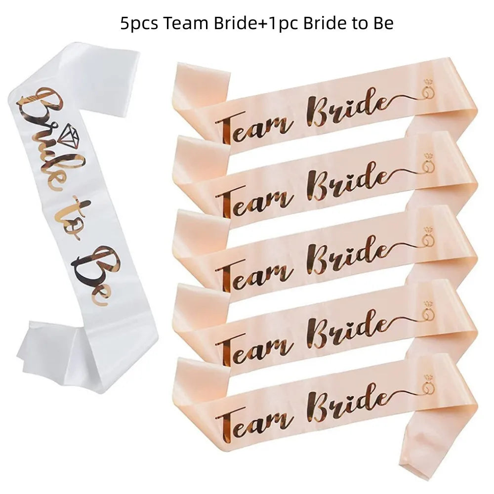Écharpe EVJF Team Bride rose gold