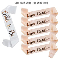 Écharpe EVJF Team Bride rose gold — Noir et Doré
