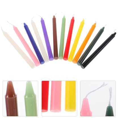 Bougies Chandelle Multicolores Mariage