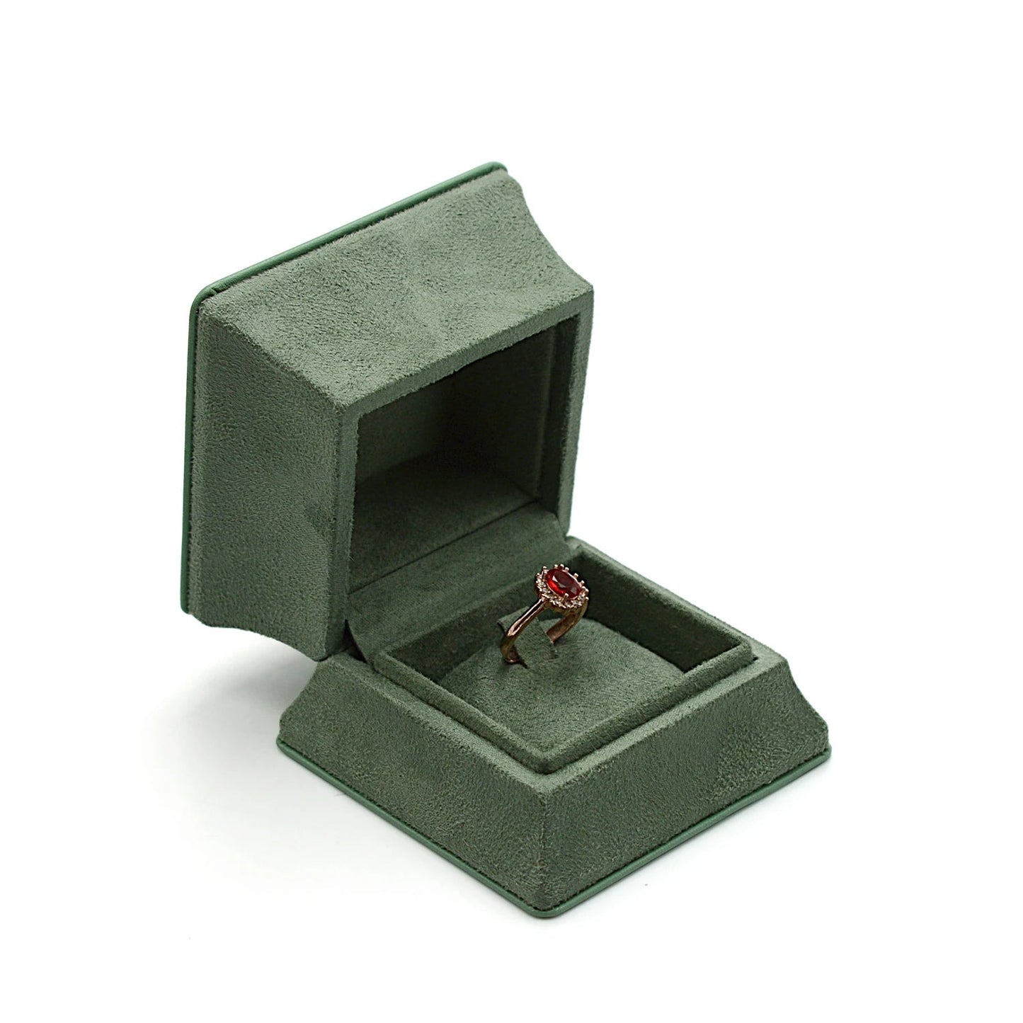 Boite Bague Velours Élégant