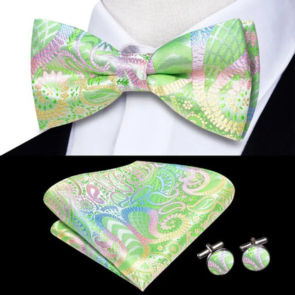 Coffret nœud papillon mariage homme vert