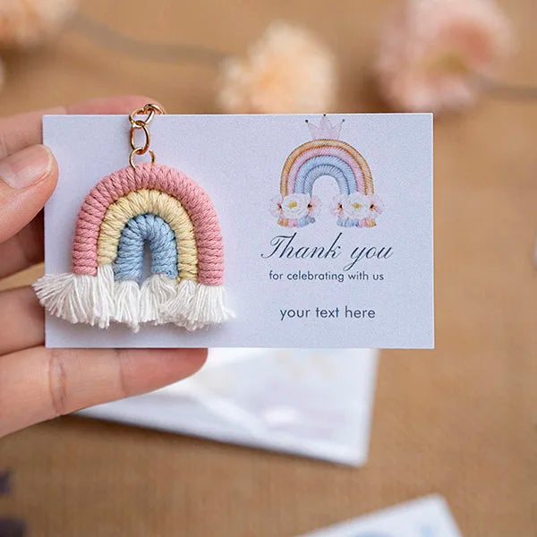 Cadeau invité mariage porte-clés macramé — vue 11