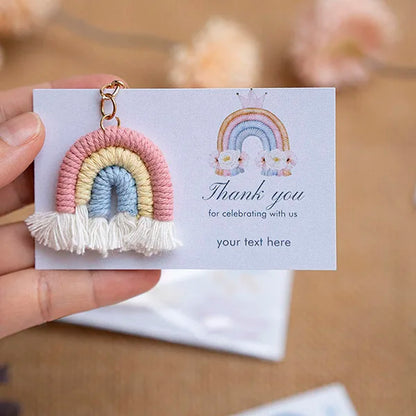 Cadeau invité mariage porte-clés macramé — vue 11