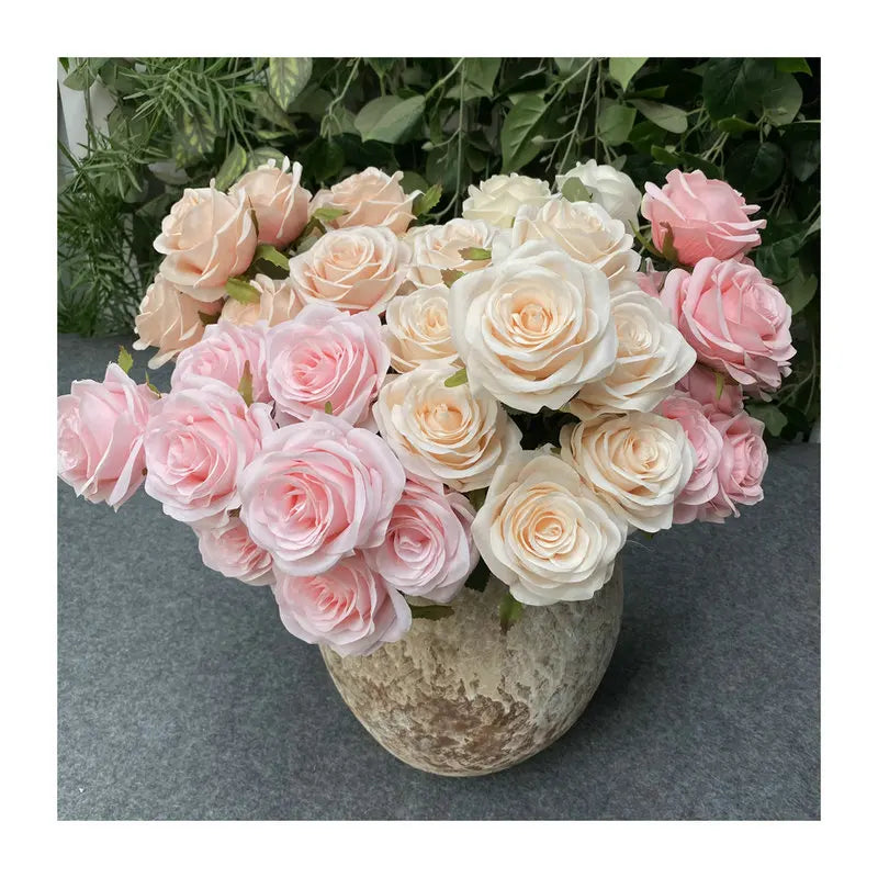 Bouquet de Roses Artificielles Mariage 9 Têtes
