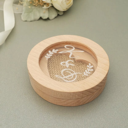Boîte Alliance Bois Champêtre Gravée — vue 3