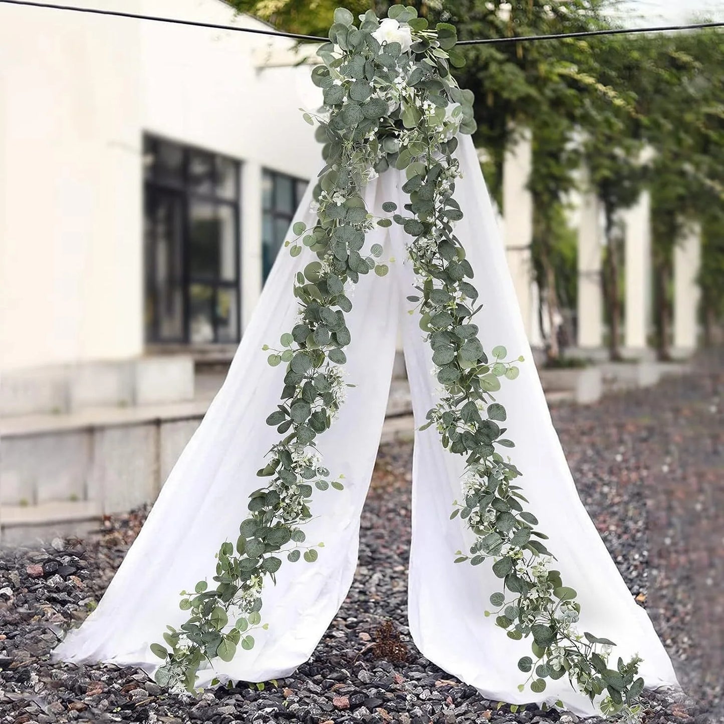 Guirlande Eucalyptus Fleurs Artificielles Mariage 180 cm