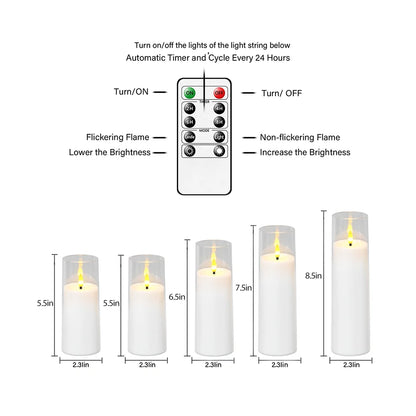 Bougies Mariage LED Télécommande