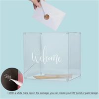 Urne mariage acrylique transparente personnalisable — vue 3