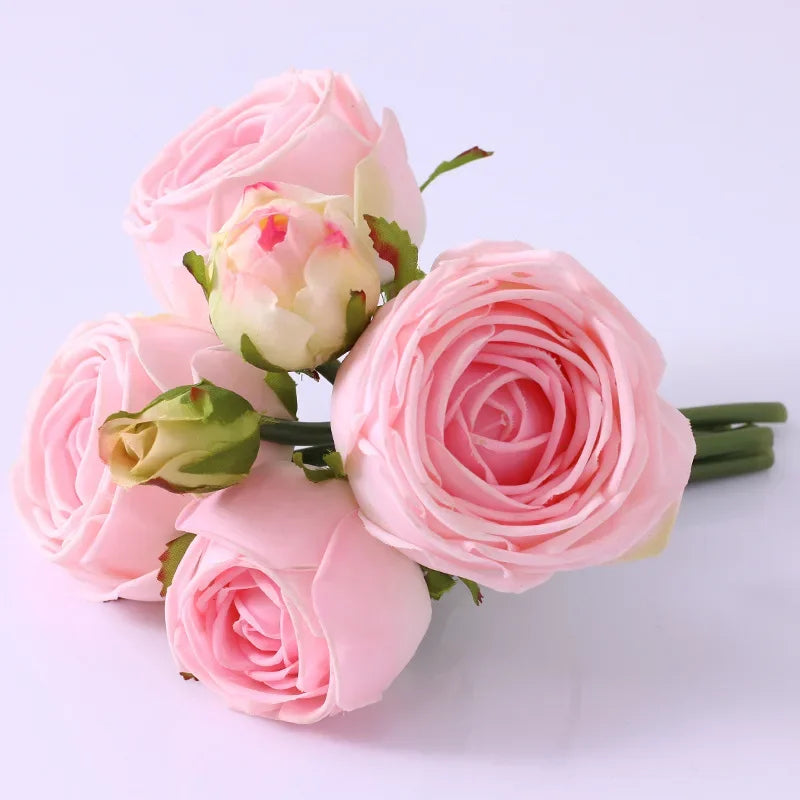 Bouquet de Roses Artificielles Toucher Réel — vue 8