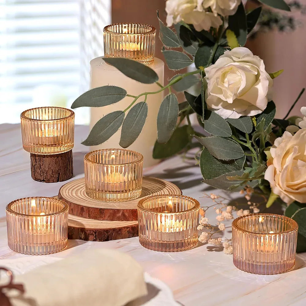 Photophores en Verre Mariage