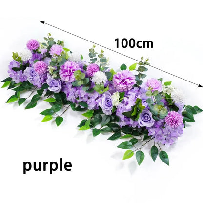 Rangée de Fleurs Artificielles Mariage 100 cm