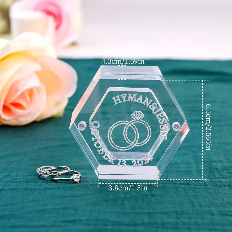 Boîte alliance hexagonale acrylique personnalisée — vue 5