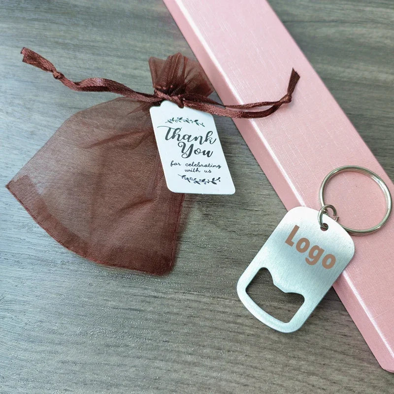 Cadeau Invité Mariage Porte-clés Décapsuleur Personnalisé