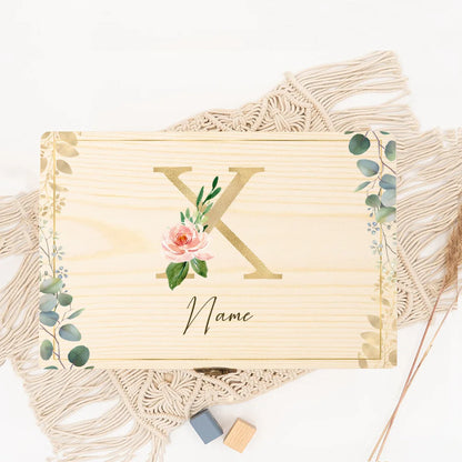 Boîte souvenir mariage initiale personnalisée