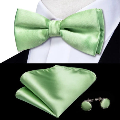 Coffret nœud papillon mariage homme vert