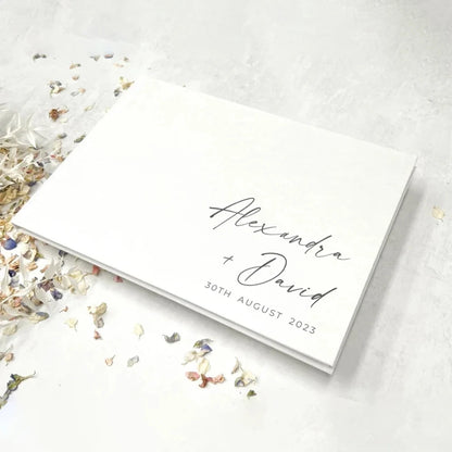 Livre d'or mariage personnalisé prénoms et date