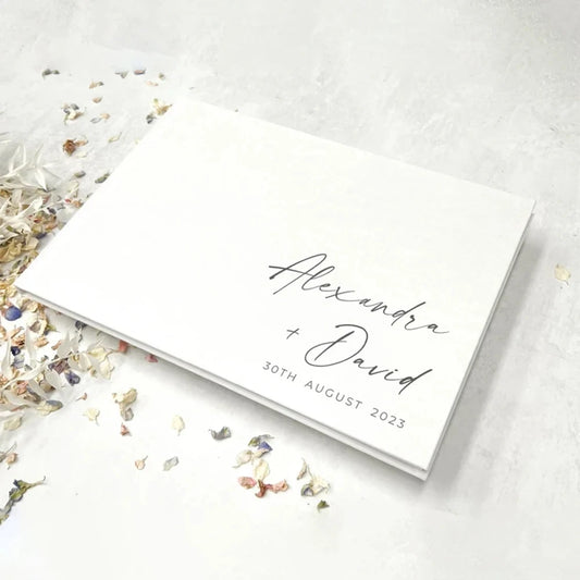 Livre d'or mariage personnalisé prénoms et date