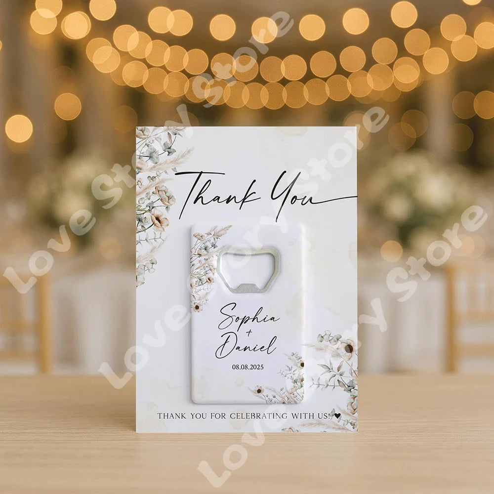 Cadeau invité mariage décapsuleur blanc — vue 4