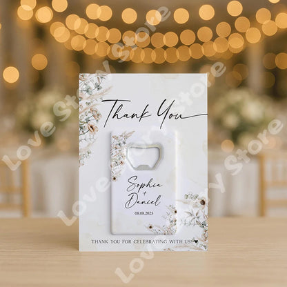 Cadeau invité mariage décapsuleur blanc — vue 4