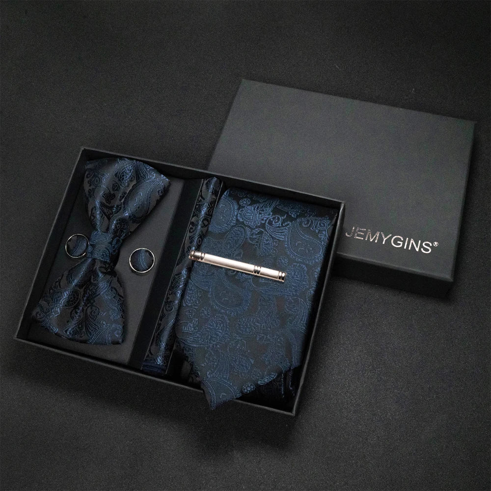 Coffret Cravate Mariage Motif Cachemire