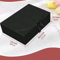 Coffret Cadeau Mariage avec Ruban Satin — Noir
