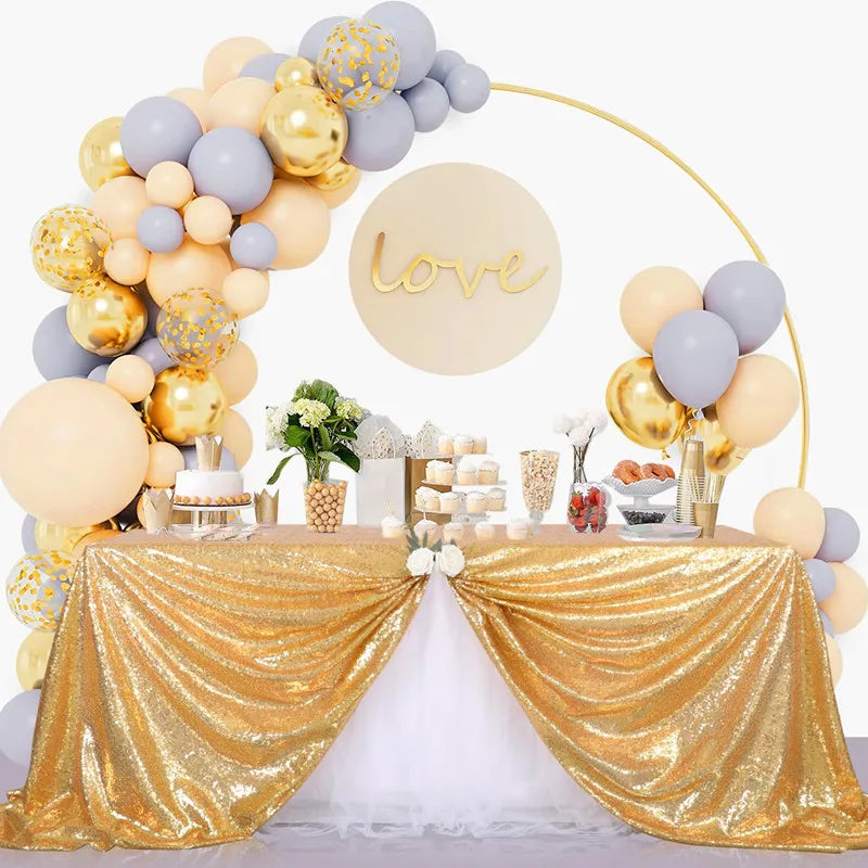 Nappe mariage à sequins scintillants — vue 2