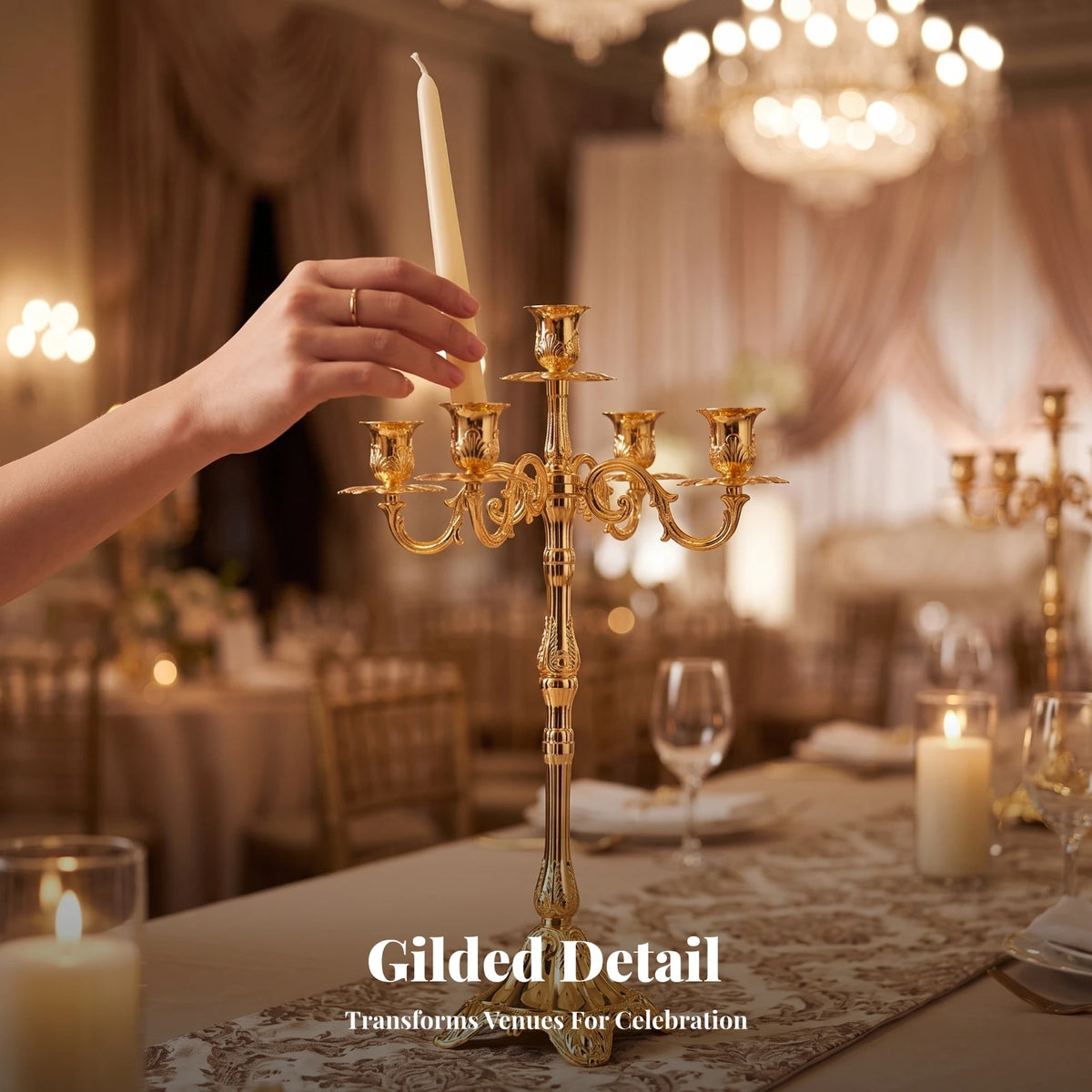 Grand Chandelier Mariage Vintage