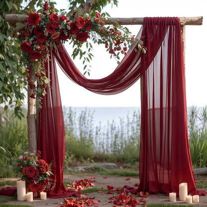 Panneau Voilage Arche Mariage Mousseline