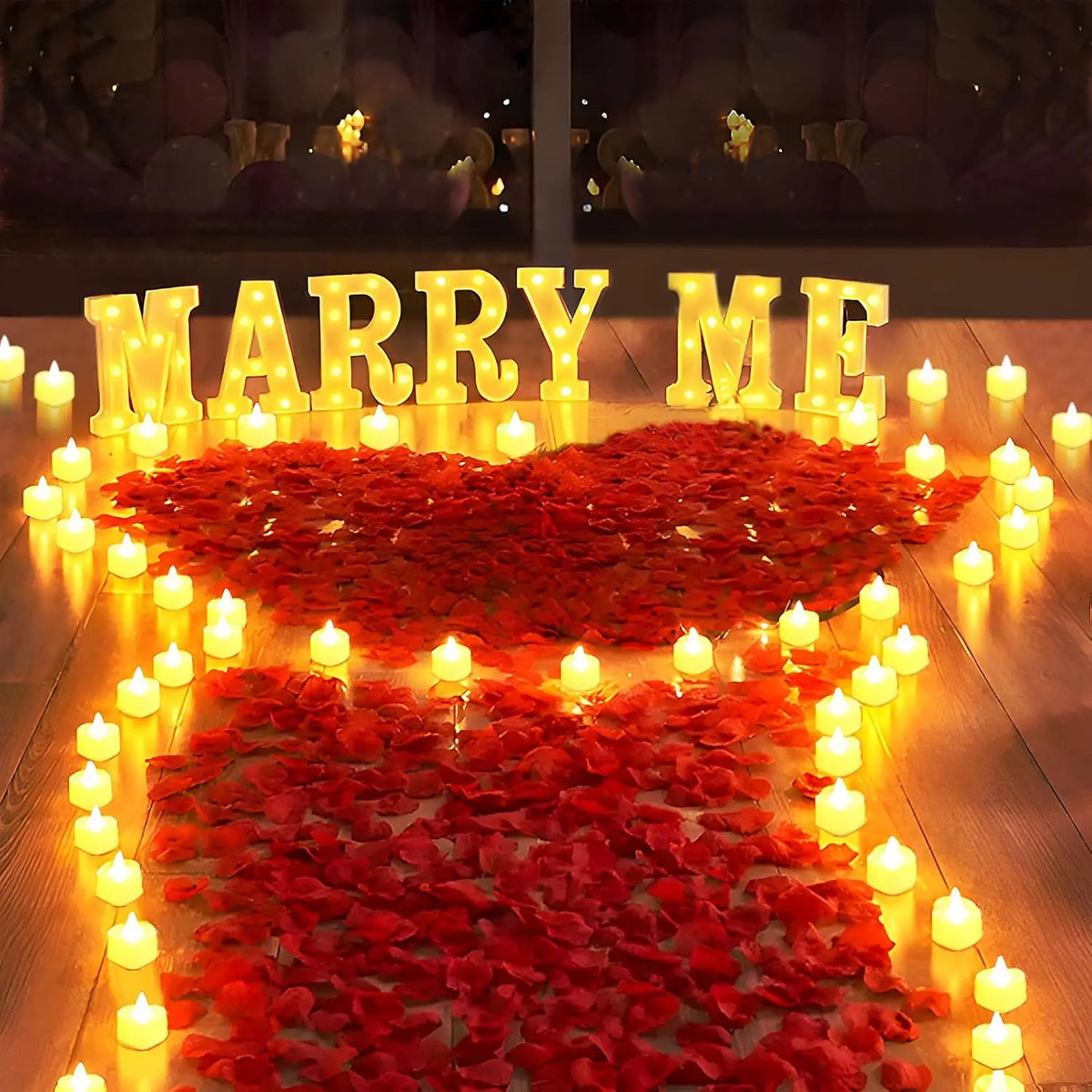 Kit lettres lumineuses Marry Me