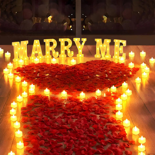 Kit lettres lumineuses Marry Me