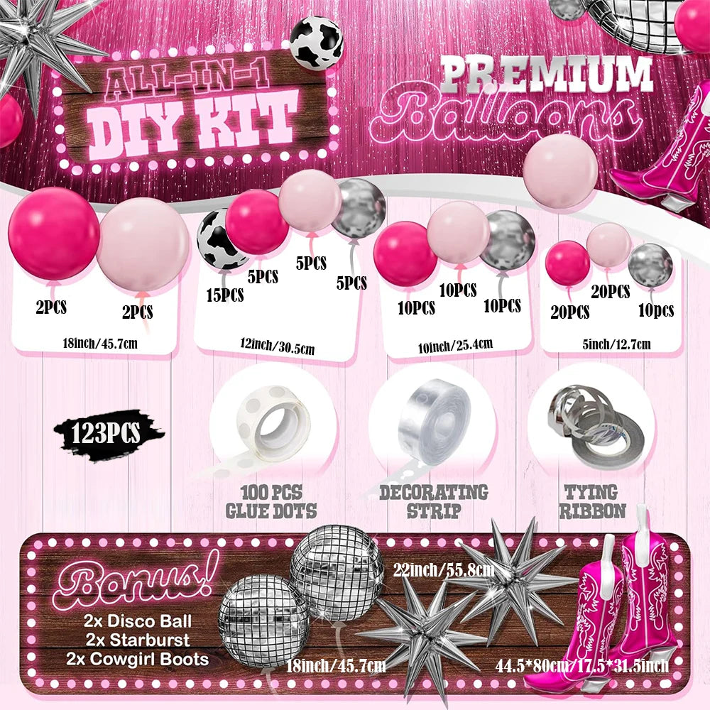Kit Arche Ballons EVJF Cowgirl