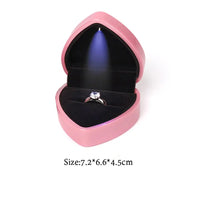 Écrin bague cœur lumineux LED — vue 6