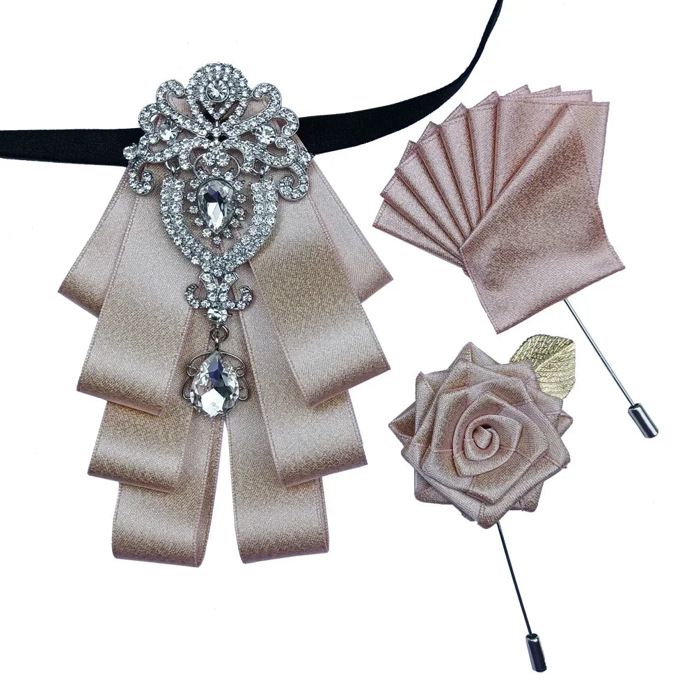 Nœud papillon mariage bijou et pochette