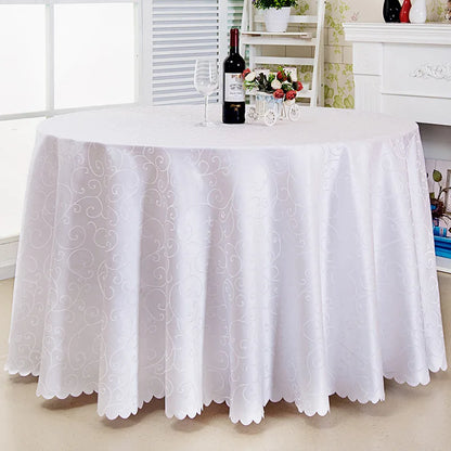 Nappe Ronde Jacquard Damassé Mariage