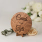 Urne mariage bois champêtre montagne personnalisée