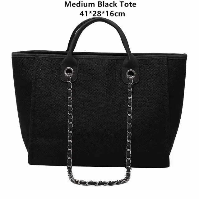 Tote Bag Personnalisé Initiales en Perles