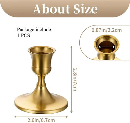 Bougeoir Mariage Vintage en Métal, Kit de 3