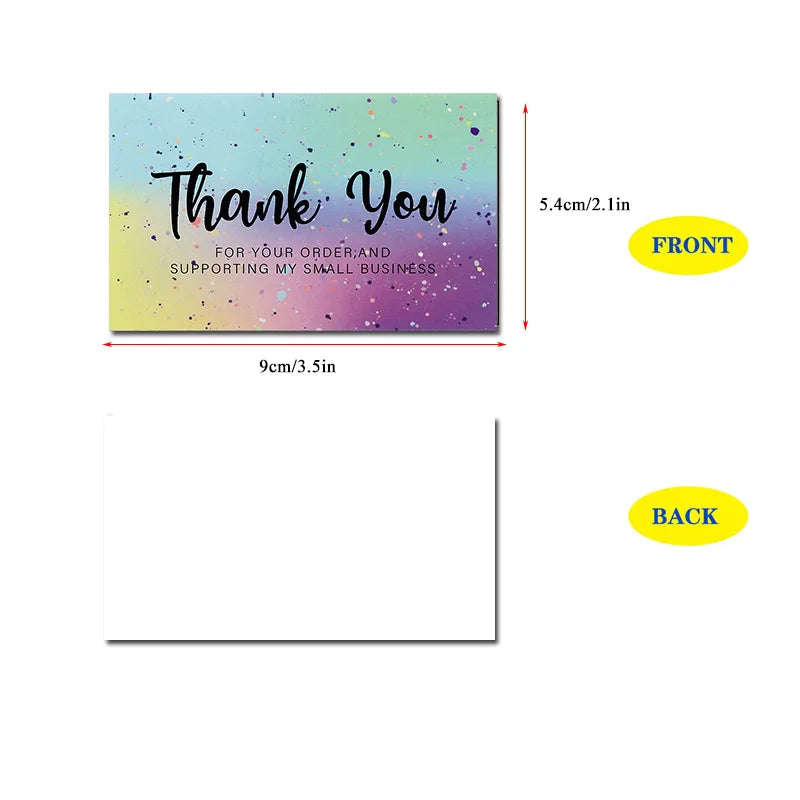 Carte Remerciement Mariage Petit Format — vue 4