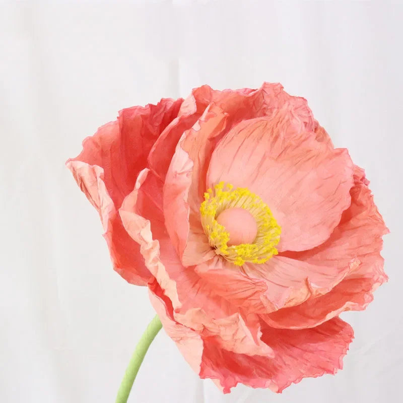 Fleur Géante Papier Coquelicot Mariage
