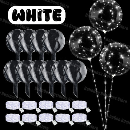 Ballons LED Transparents Mariage