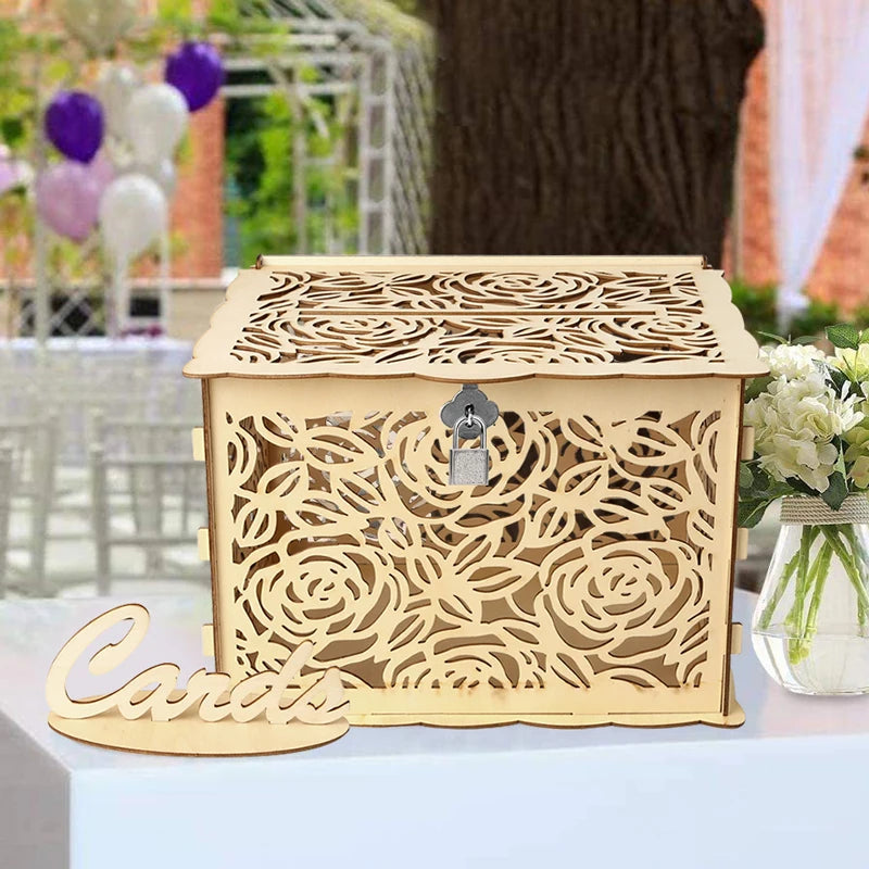 Urne Mariage Bois avec Serrure