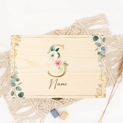 Boîte souvenir mariage initiale personnalisée