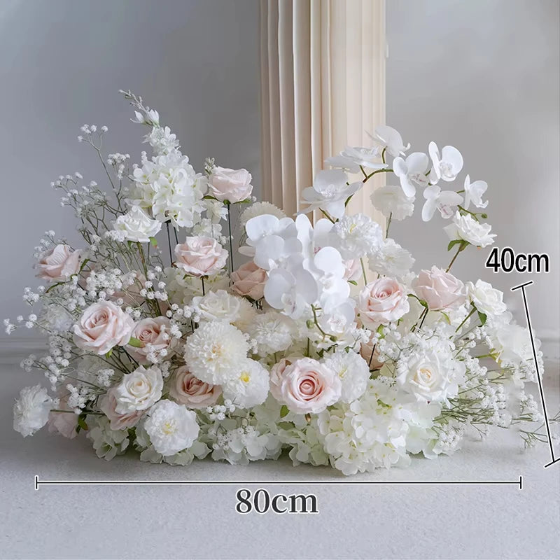 Composition Fleurs Artificielles Mariage Blanche