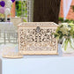 Urne Mariage Bois Ajouré Arabesques et Cadenas