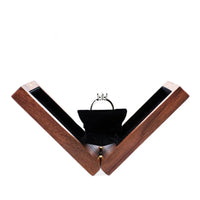Boîte alliance rotative bois noyer