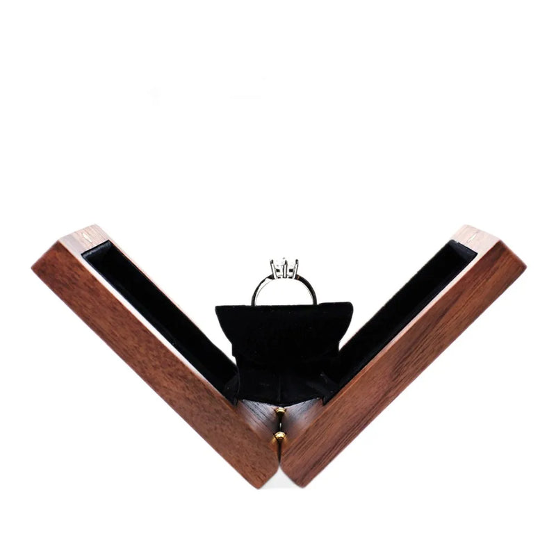 Boîte alliance rotative bois noyer