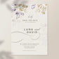 Faire-part Mariage Personnalisé Floral Bohème