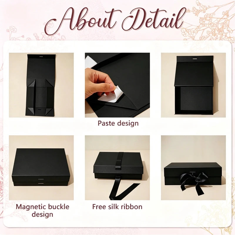 Coffret cadeau mariage personnalisé noir et blanc