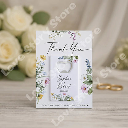 Cadeau invité mariage décapsuleur blanc — vue 2