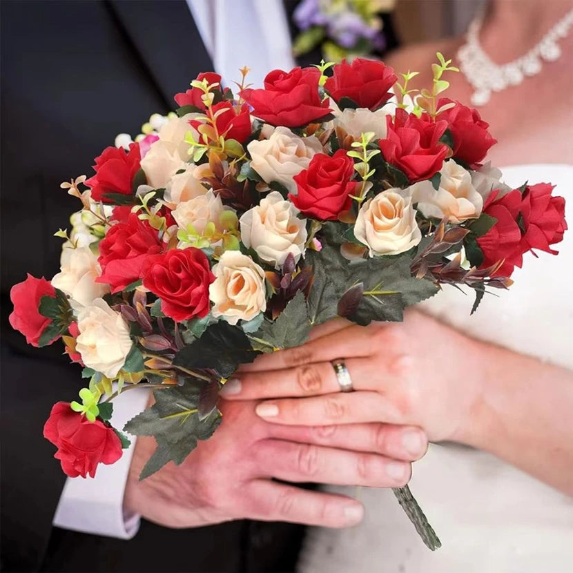 Bouquet de Fleurs Artificielles Mariage en Soie